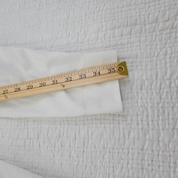 Calvin Klein Button Up Shirt Men's M White Slim Fit Snaps Long Sleeve EUC LN - Picture 13 of 15